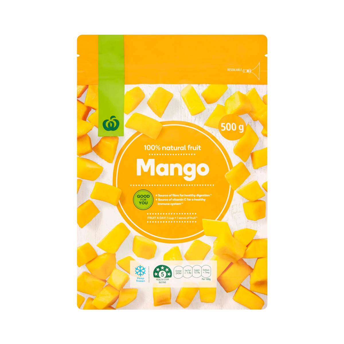 Woolworths Frozen Mango