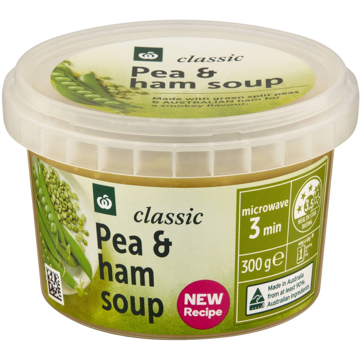Calories in Woolworths Fresh Pea & Ham Soup