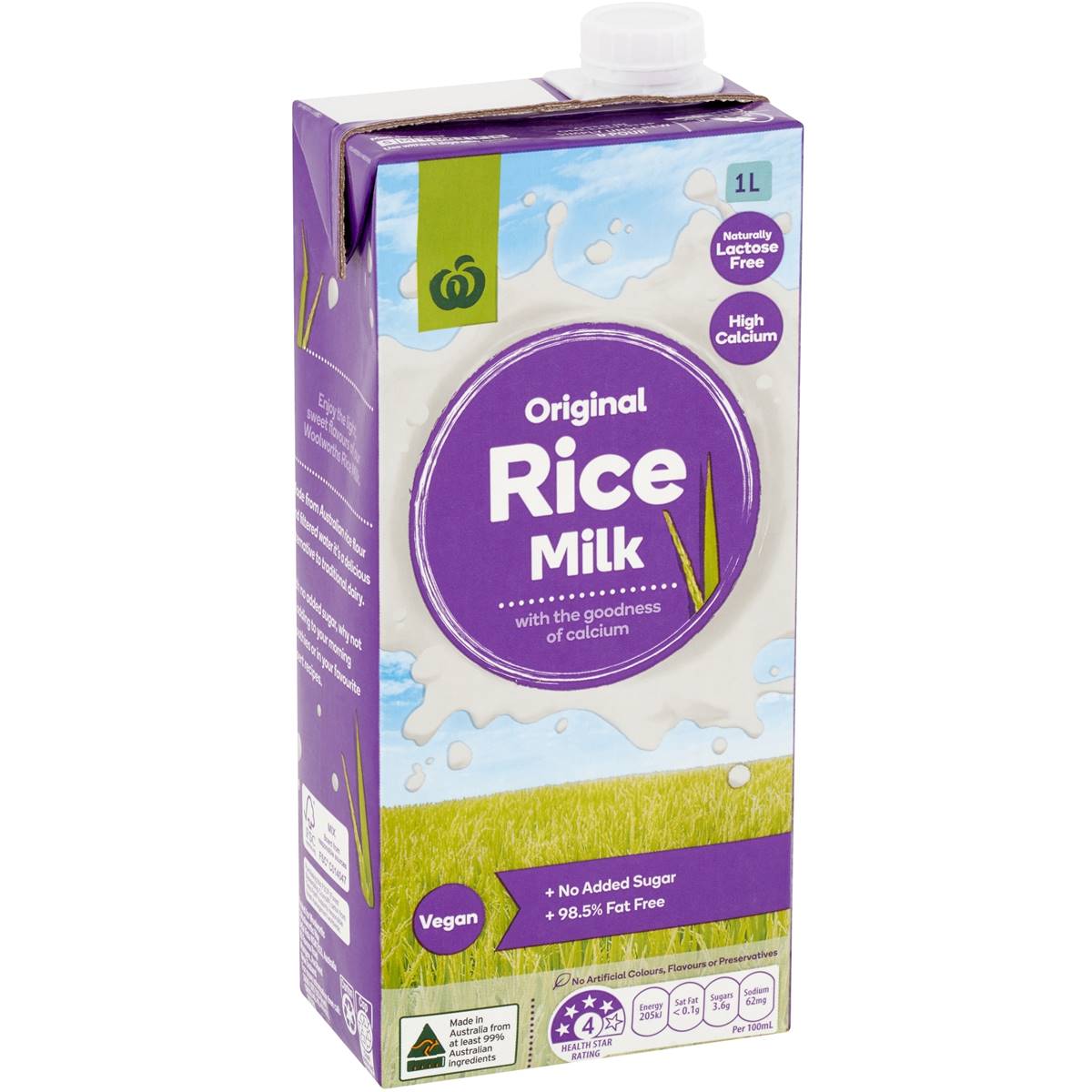 Woolworths Select Rice Milk 1l Woolworths