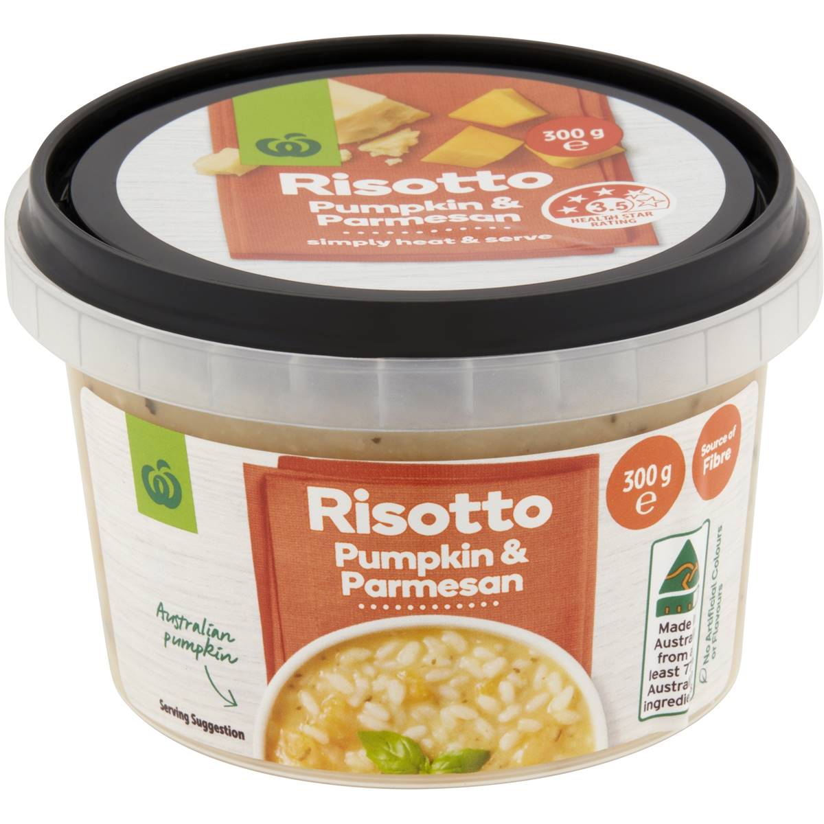 Calories in Woolworths Pumpkin Parmesan Risotto