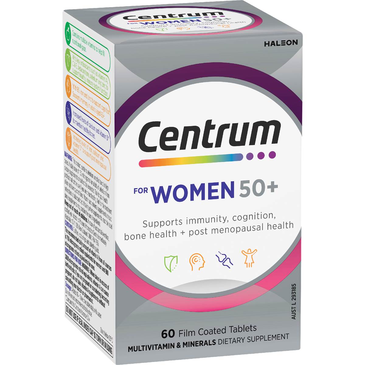 Centrum Women 50+ Daily Multivitamin Supplements 60 pack