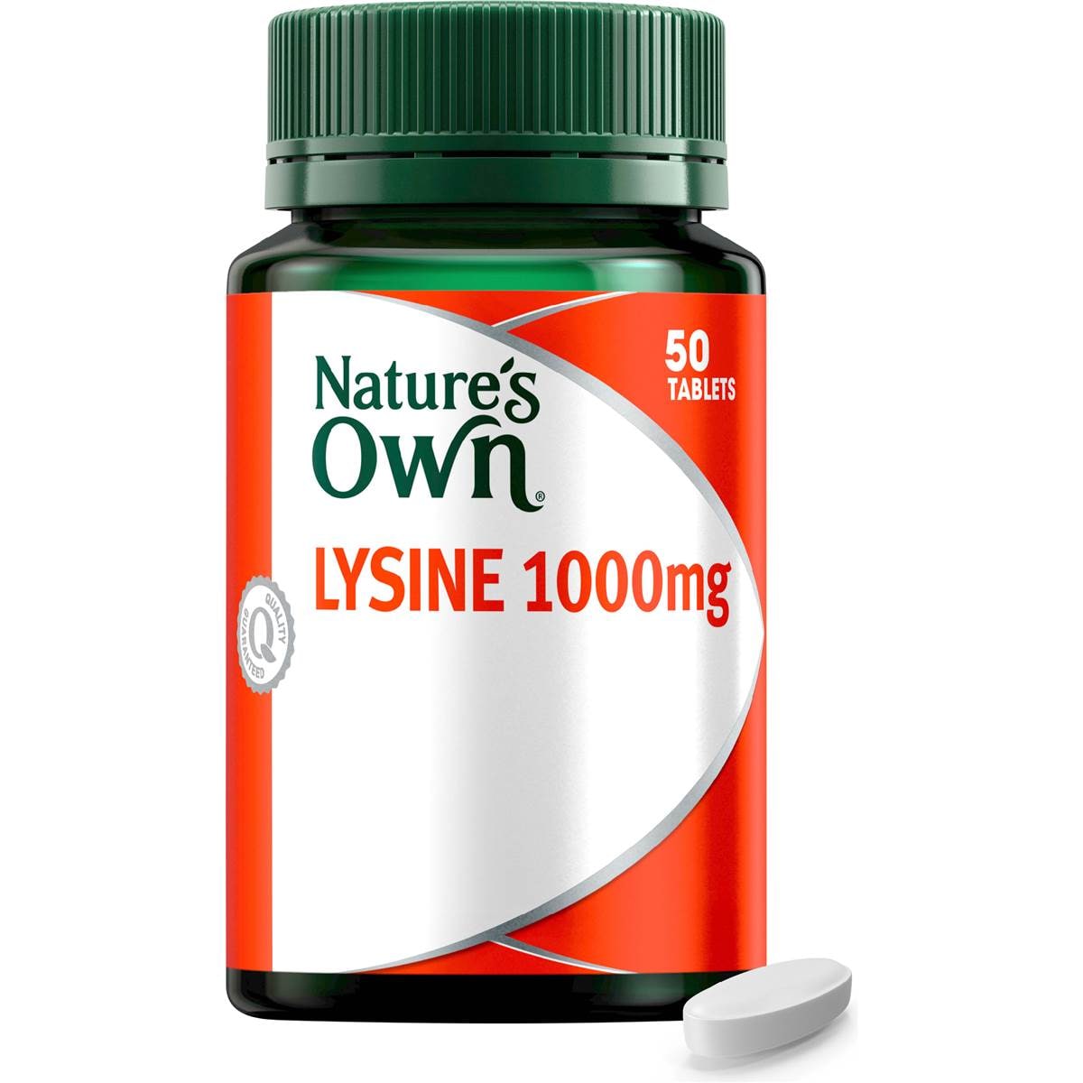 Nature's Own Lysine 1000mg Tablets For Collagen Support 50 pack