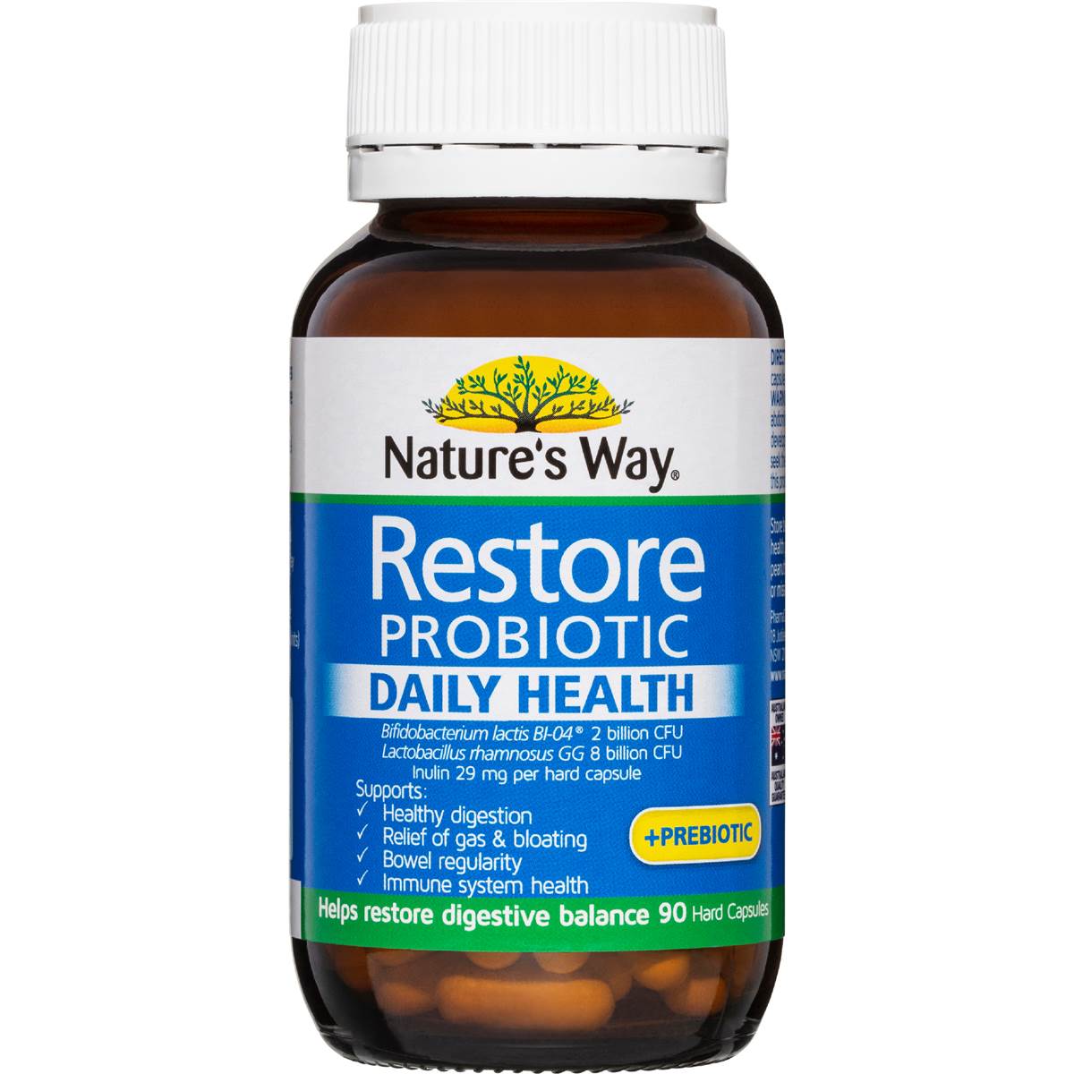 Nature's Way Restore Probiotic Daily Health & Prebiotic 90 pack