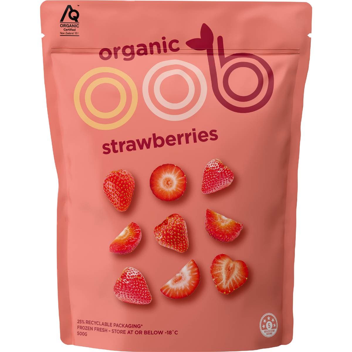 Oob Organic Frozen Strawberries