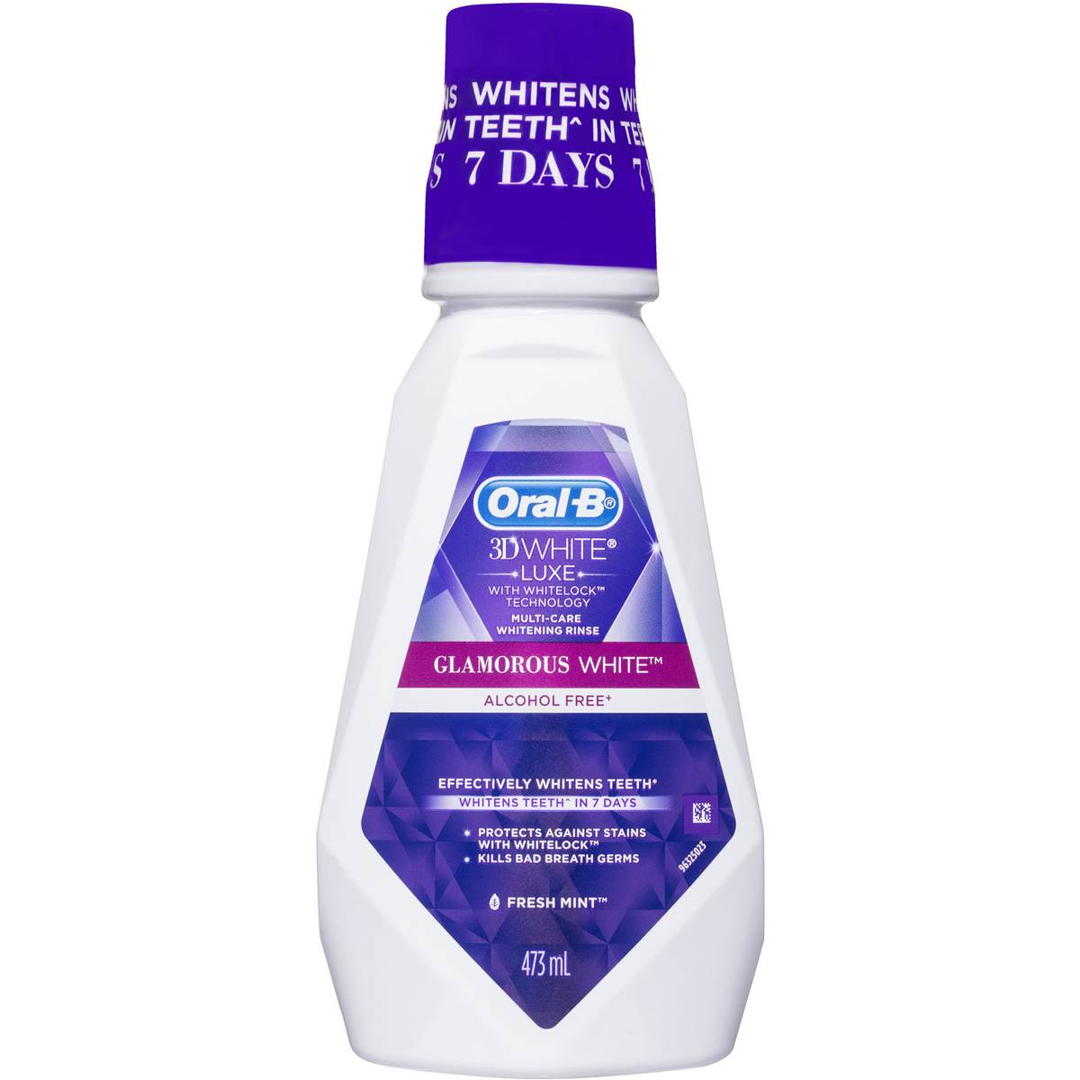 Oralb 3d White Luxe Glamorous Multi Care Rinse Fresh Mint 473ml