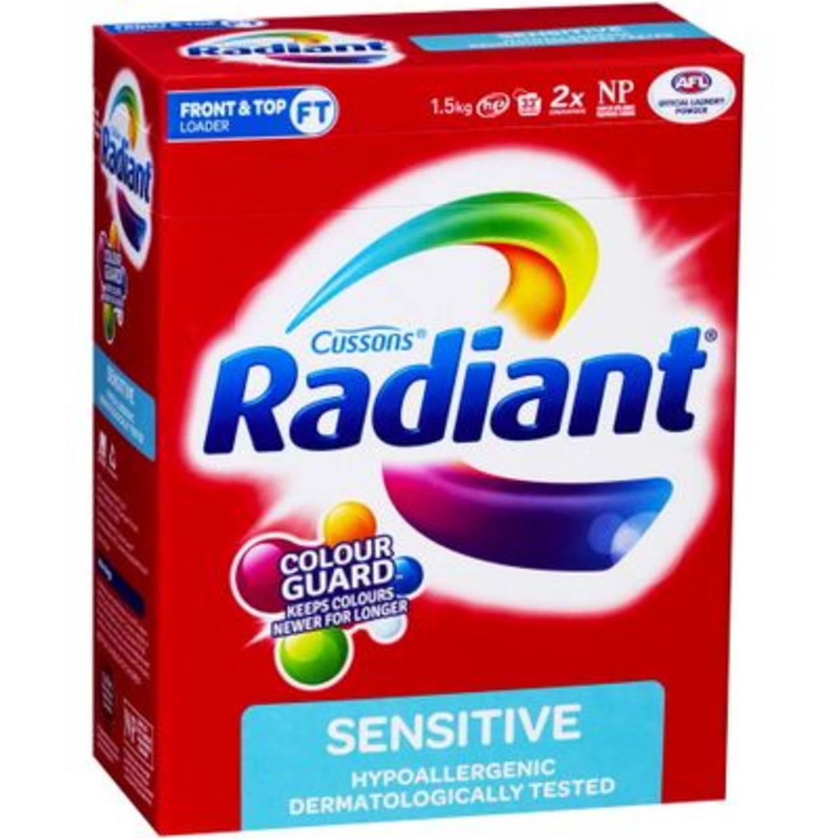 Radiant Sensitive Top & Front Loader Laundry Powder 1.5kg Woolworths