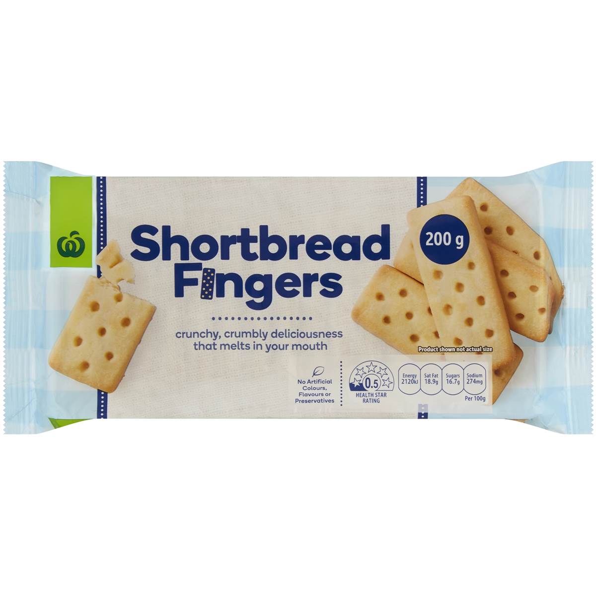 Calories in Woolworths Shortbread Fingers calcount