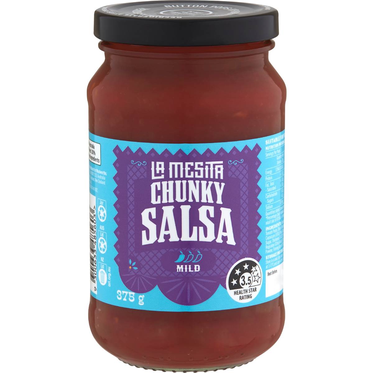La Mesita Chunky Salsa Mild 375g