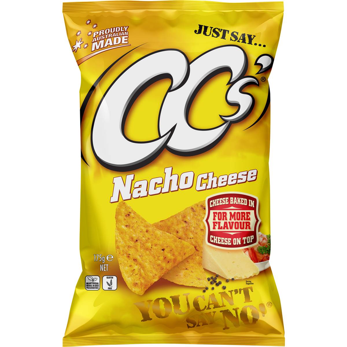 Calories in Cc's Corn Chips Nacho Cheese calcount