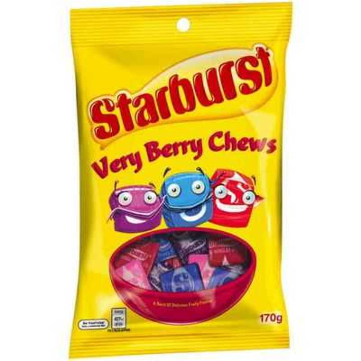 Starburst Fruit Chews Very Berry 170g Woolworths