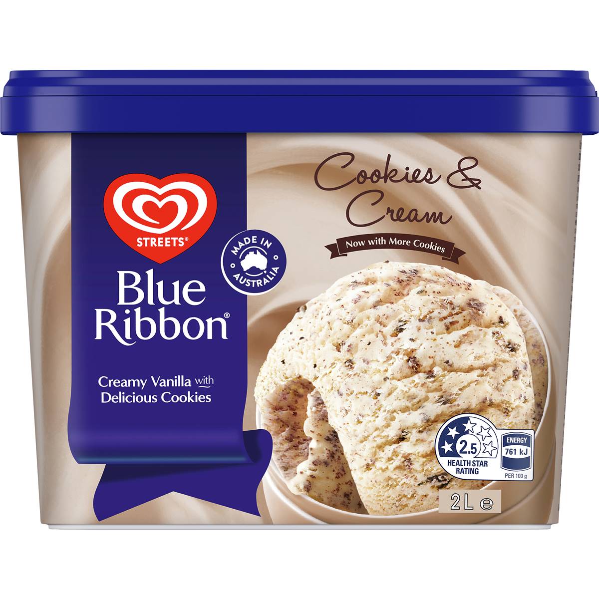 Calories In Streets Blue Ribbon Classic Chocolate Ice Cream Calcount