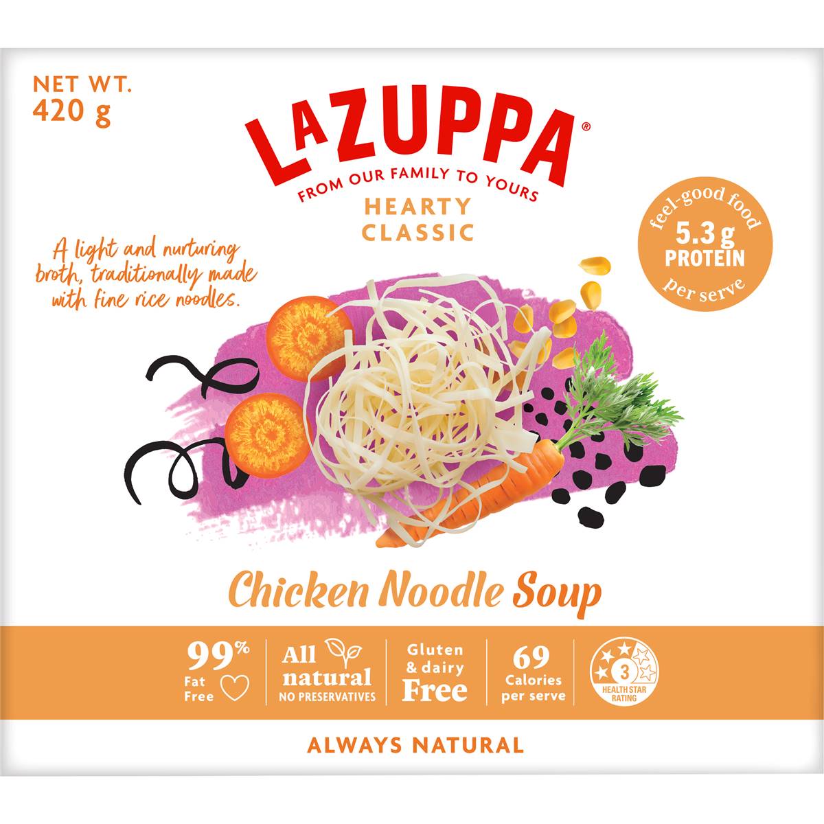 Calories in Coles Chicken Flavour Noodle Snacks 12 pack calcount