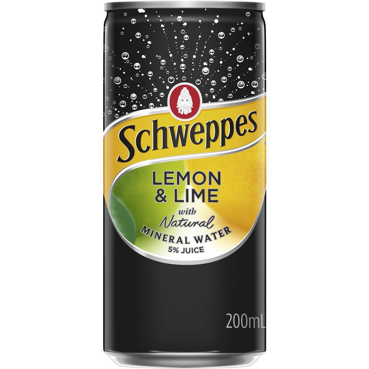Calories in Schweppes Natural Mineral Water Lemon & Lime