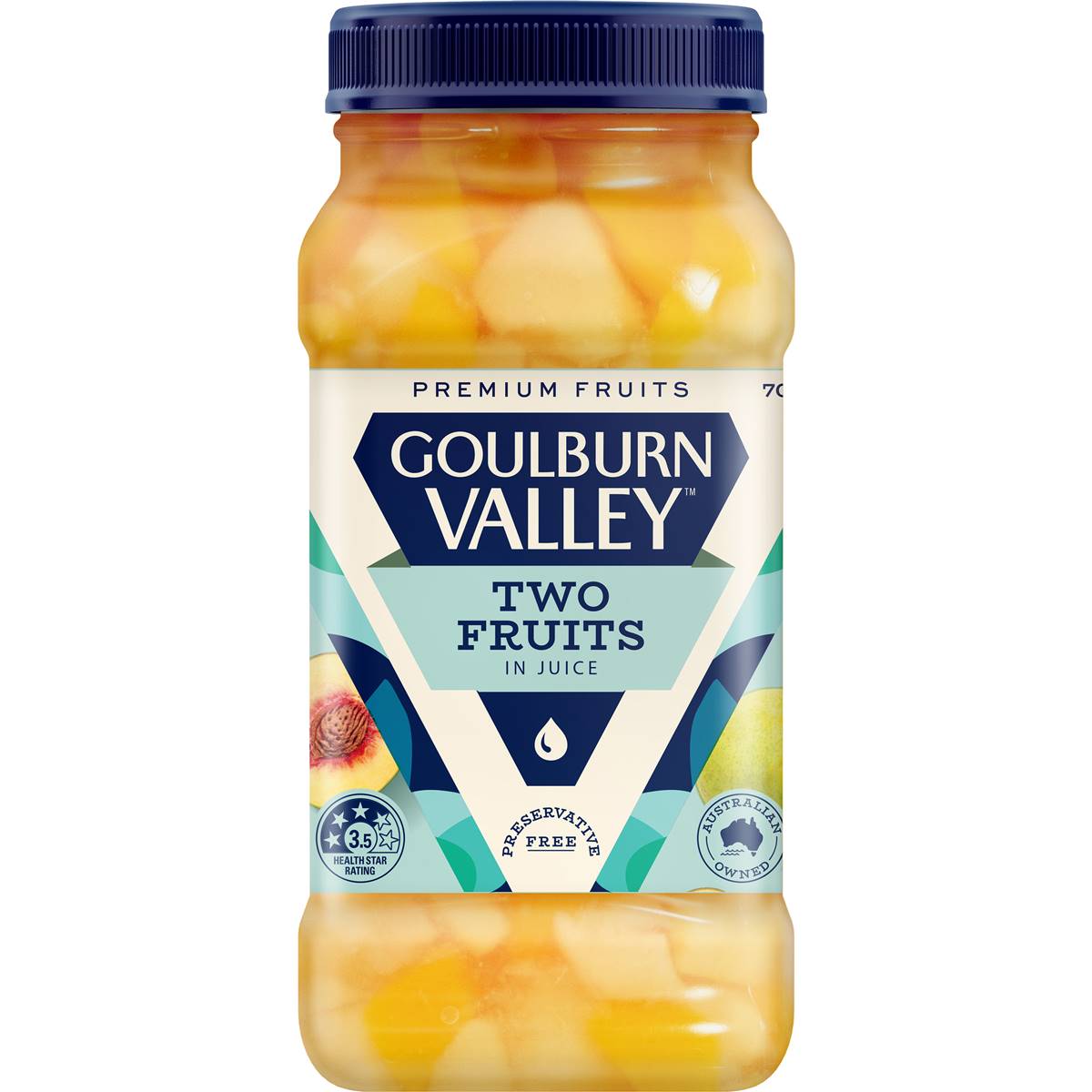 Calories in Goulburn Valley Two Fruits In Juice