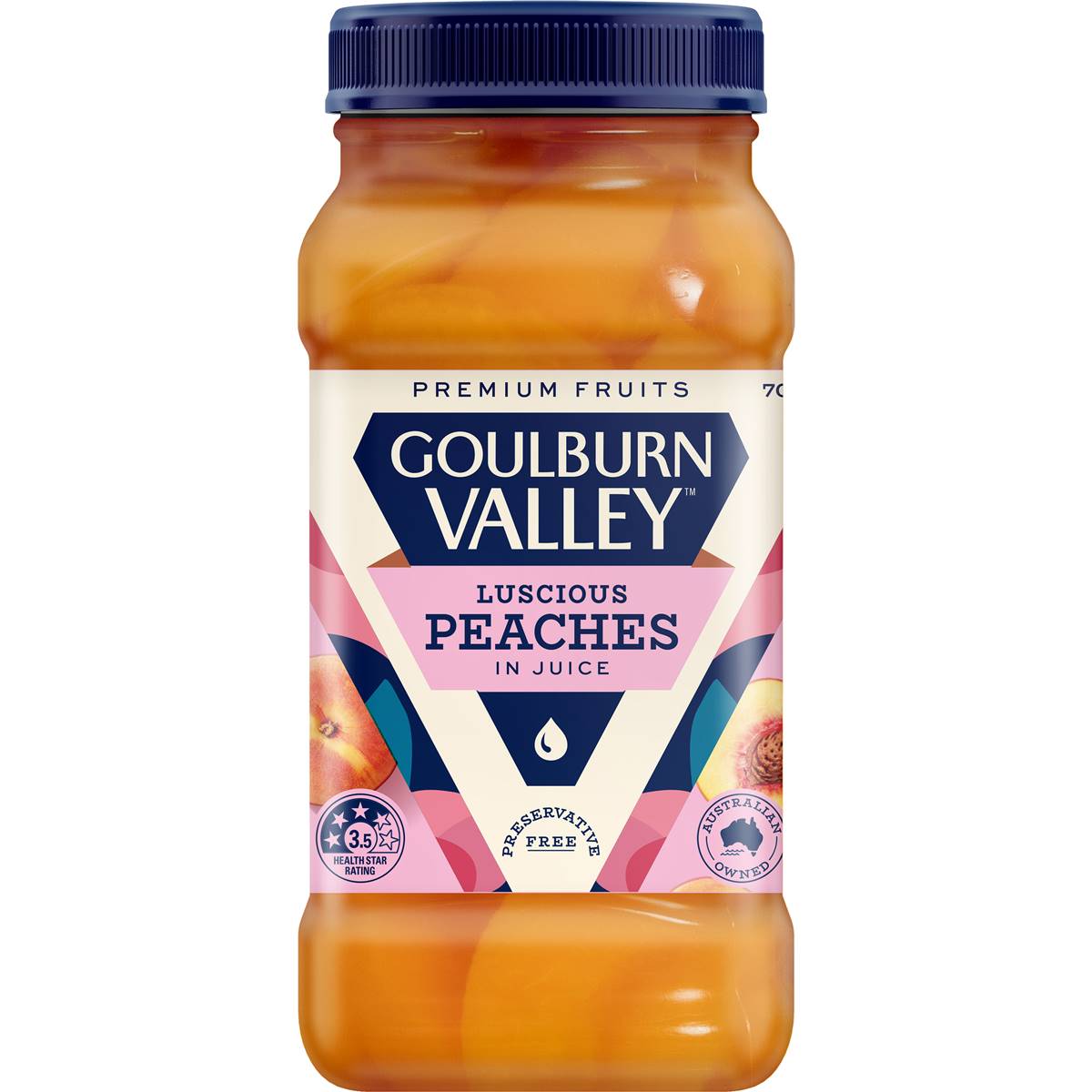 Calories in Goulburn Valley Peach Sliced In Juice Calorie Counter Australia