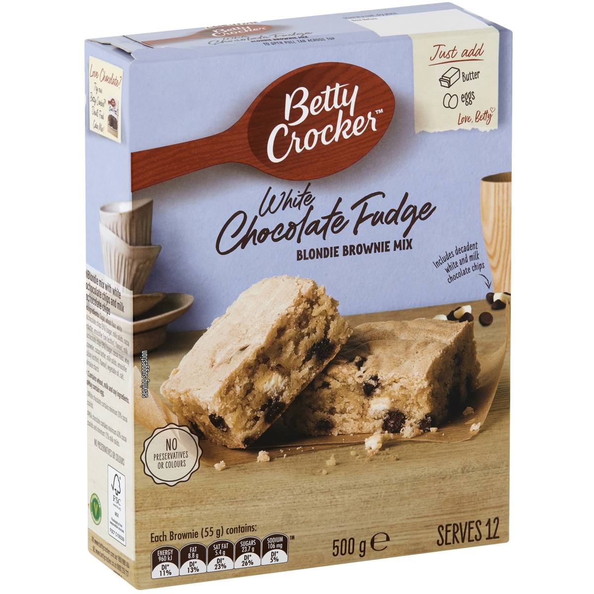 Calories in White Wings Brownie Mix Double Chocolate Fudge calcount