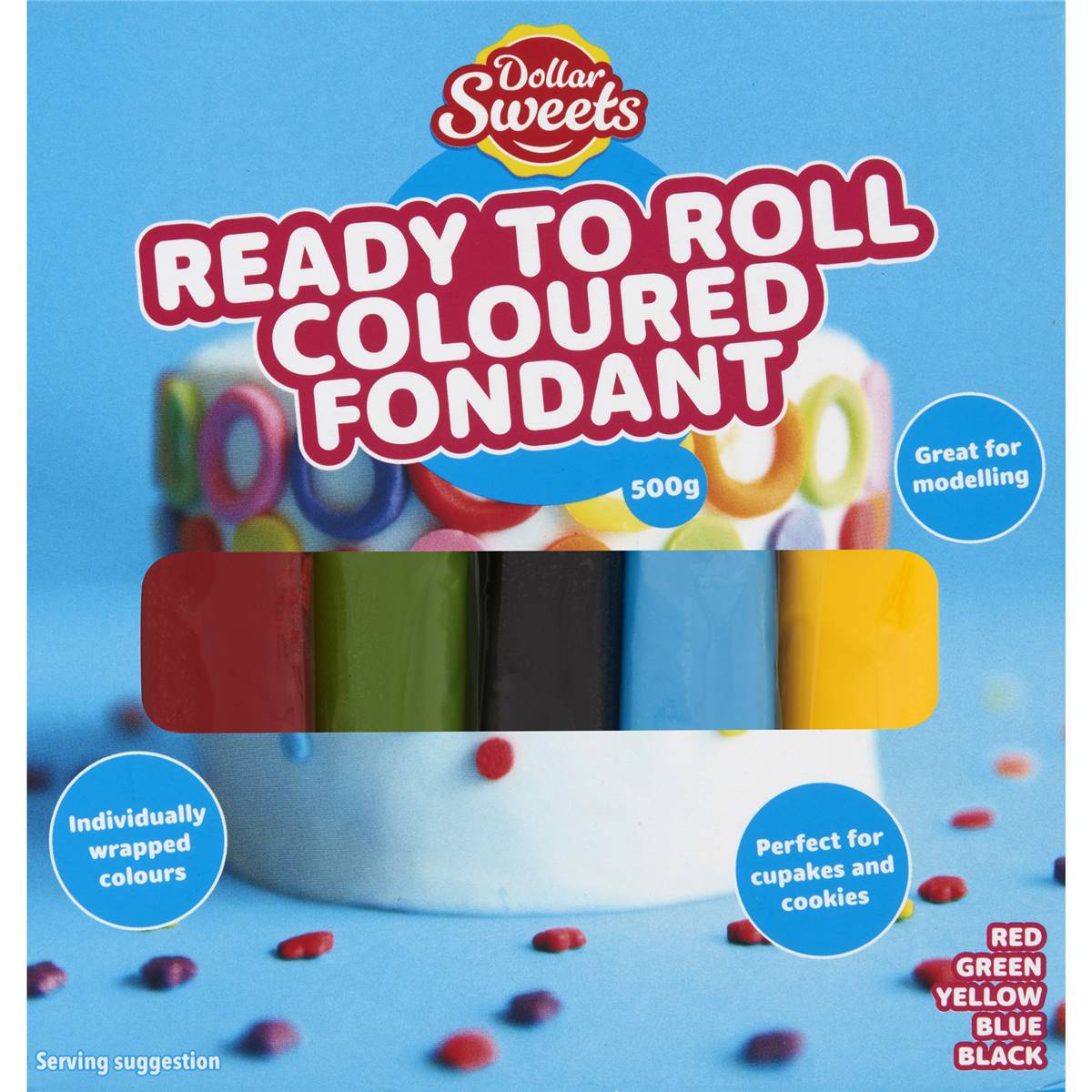 Dollar Sweets Ready To Roll Coloured Fondant
