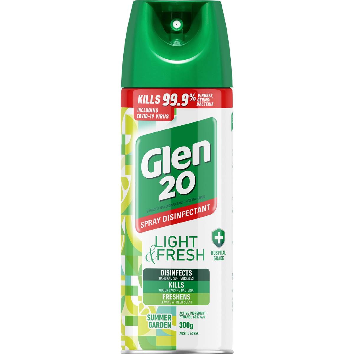 Glen 20 Light & Fresh Summer Garden Disinfectant Spray 300g