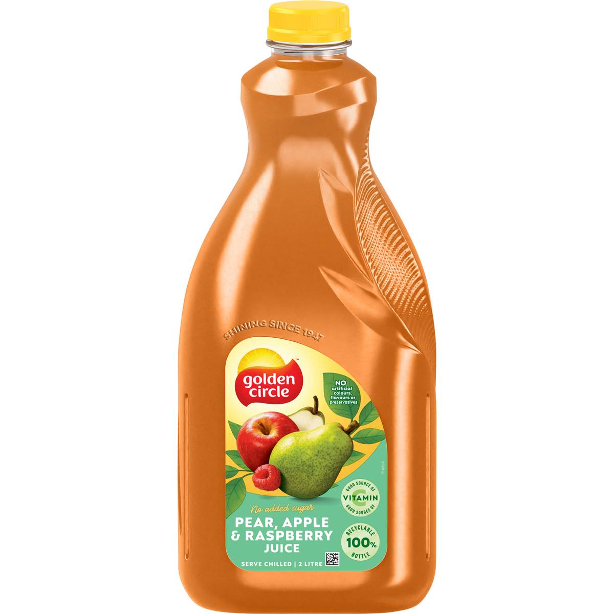 Calories in Golden Circle Pear, Apple & Raspberry Juice No Added Sugar