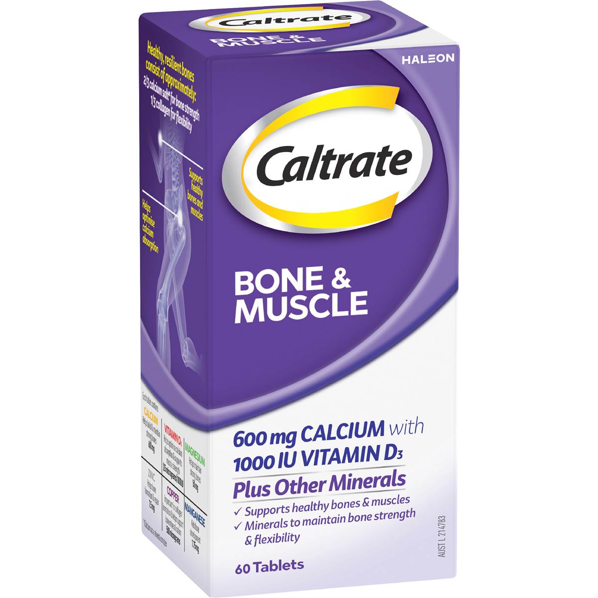 Caltrate Bone & Muscle With Calcium & Vitamin D3 60 pack