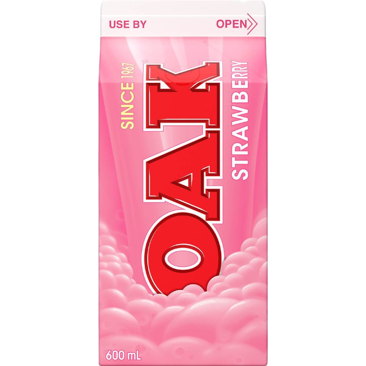 Oak Strawberry Flavoured Milk 600mL
