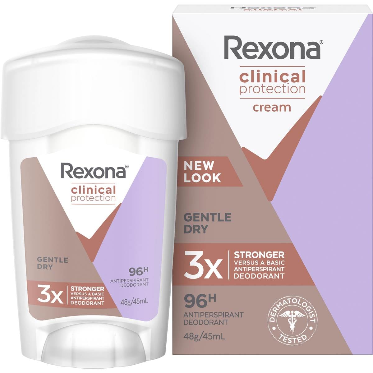 Rexona Women Clinical 96hr Deodorant Stick Gentle Dry 45mL