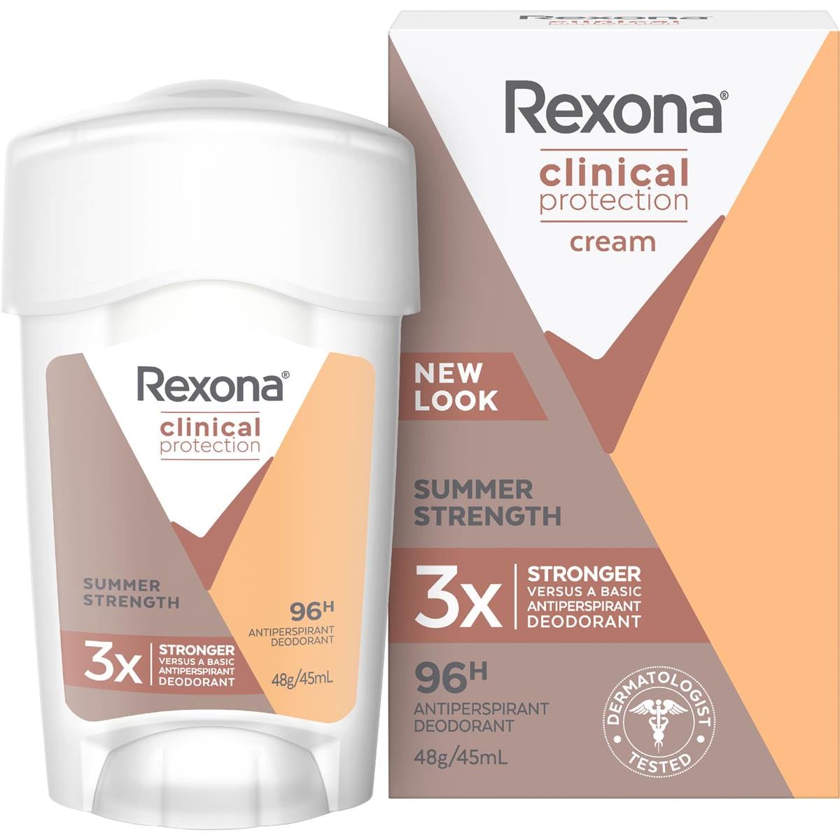 Rexona Women Clinical 96hr Deodorant Stick Summer Strength 45mL