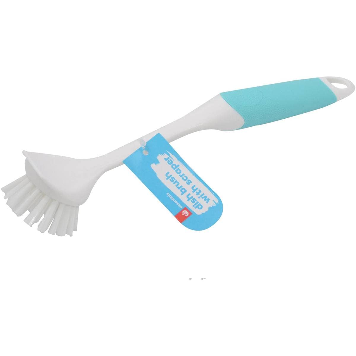 Essentials Dish Brush With Scraper