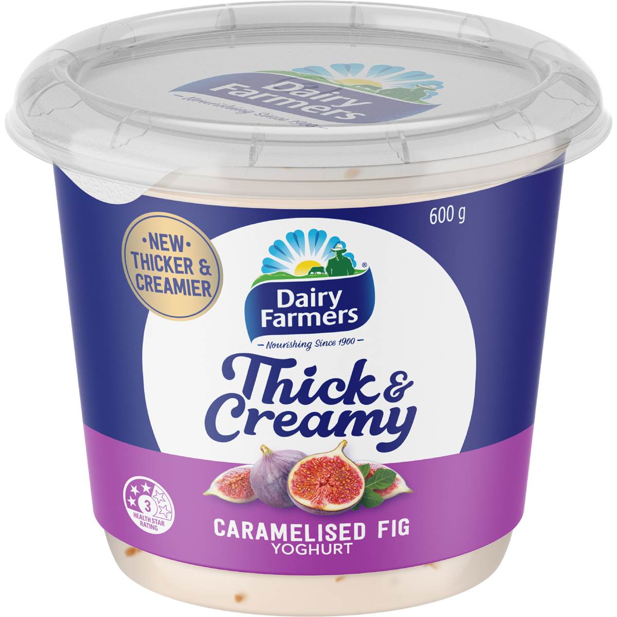 Dairy Farmers Thick & Creamy Caramelised Fig Yoghurt 600g