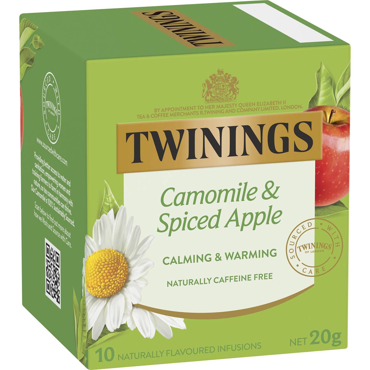 Calories in Twinings Camomile & Spiced Apple Tea Bags