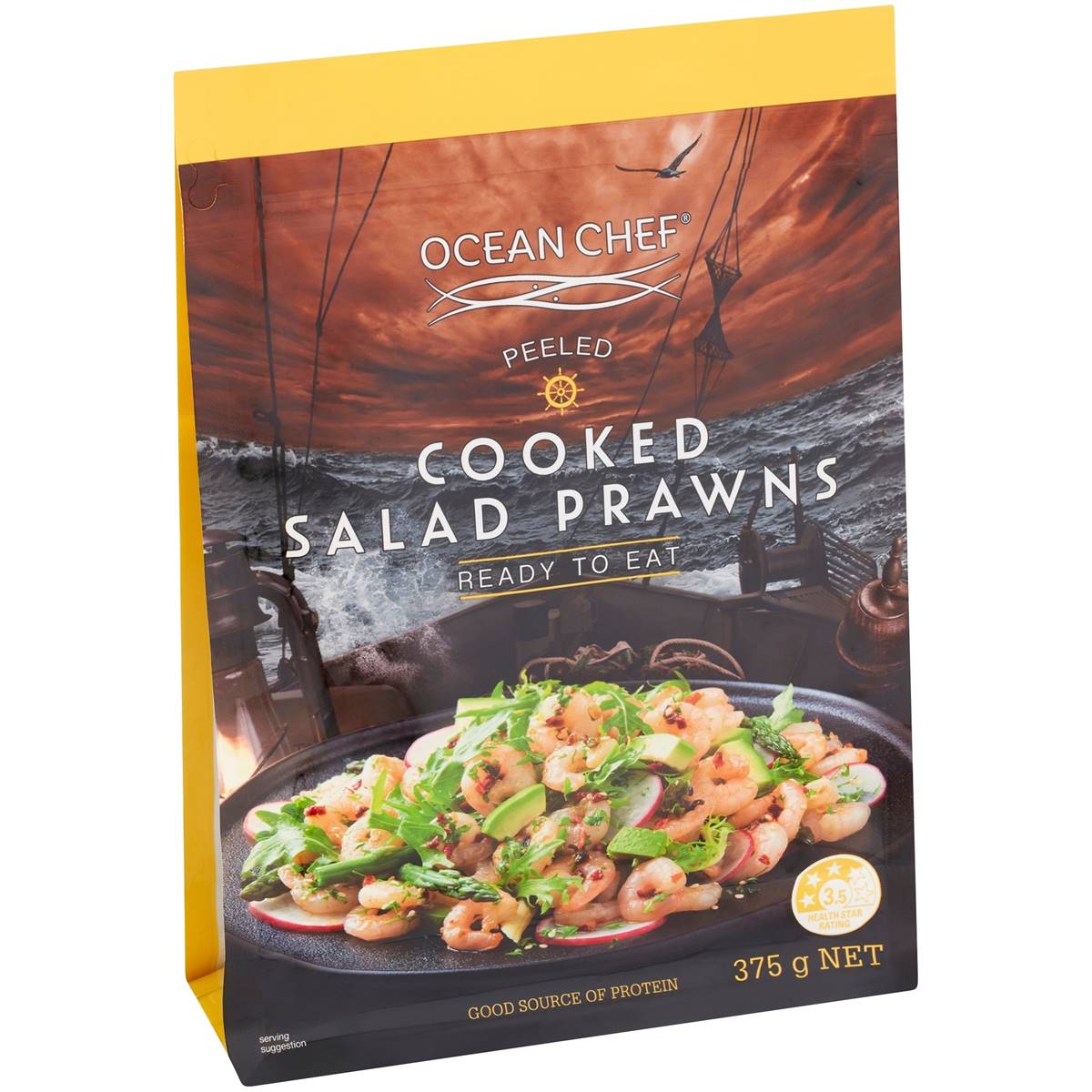 Calories in Ocean Chef Prawns Cooked & Peeled