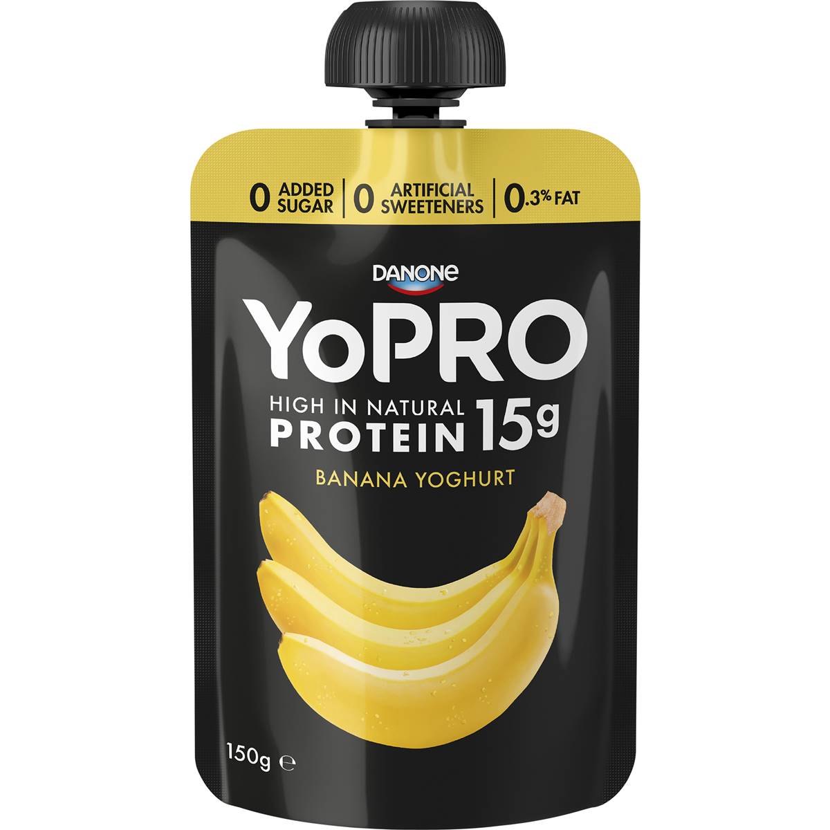 Calories in Yopro High Protein Banana Greek Yoghurt Pouch
