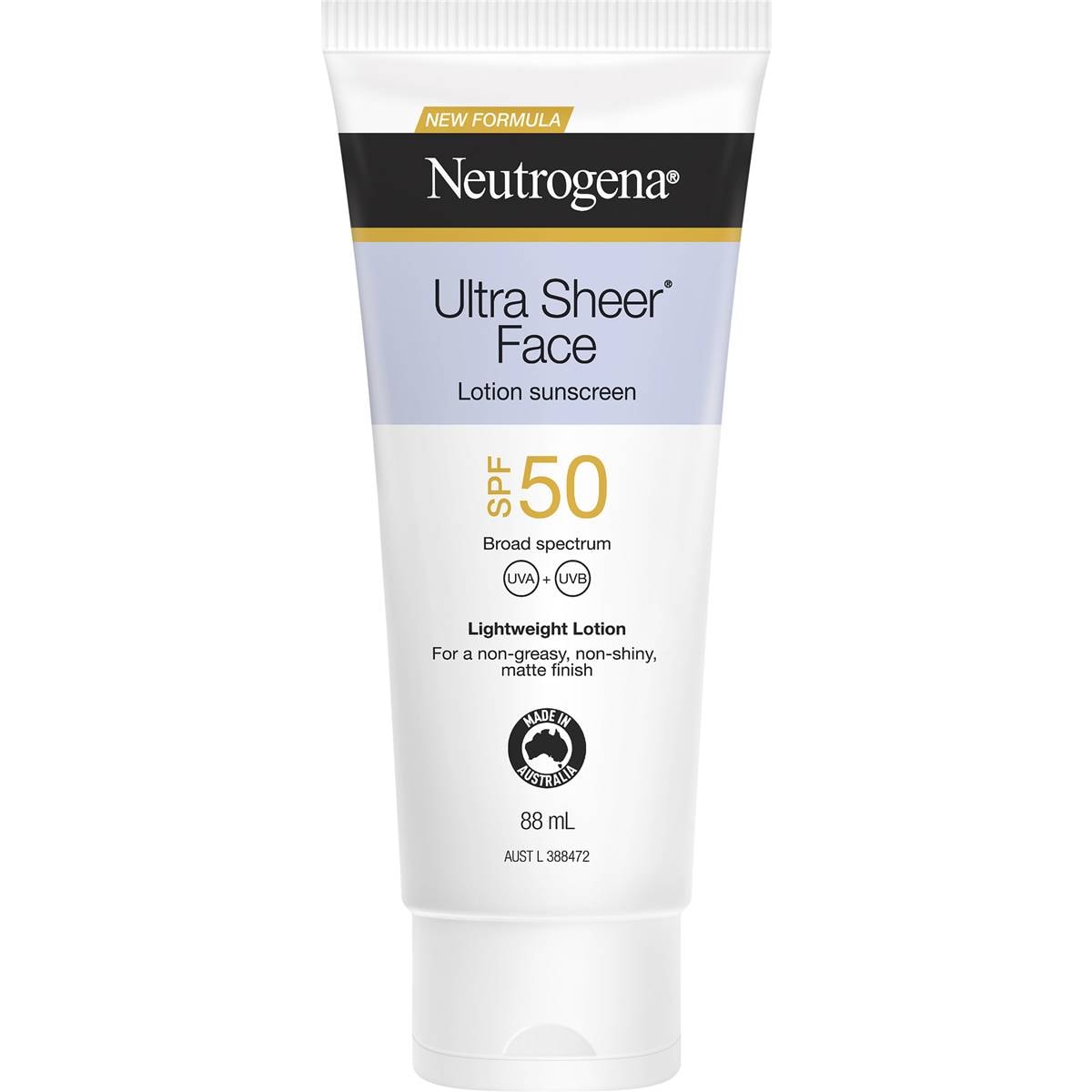 Neutrogena SPF 50 Ultra Sheer Face Sunscreen Lotion