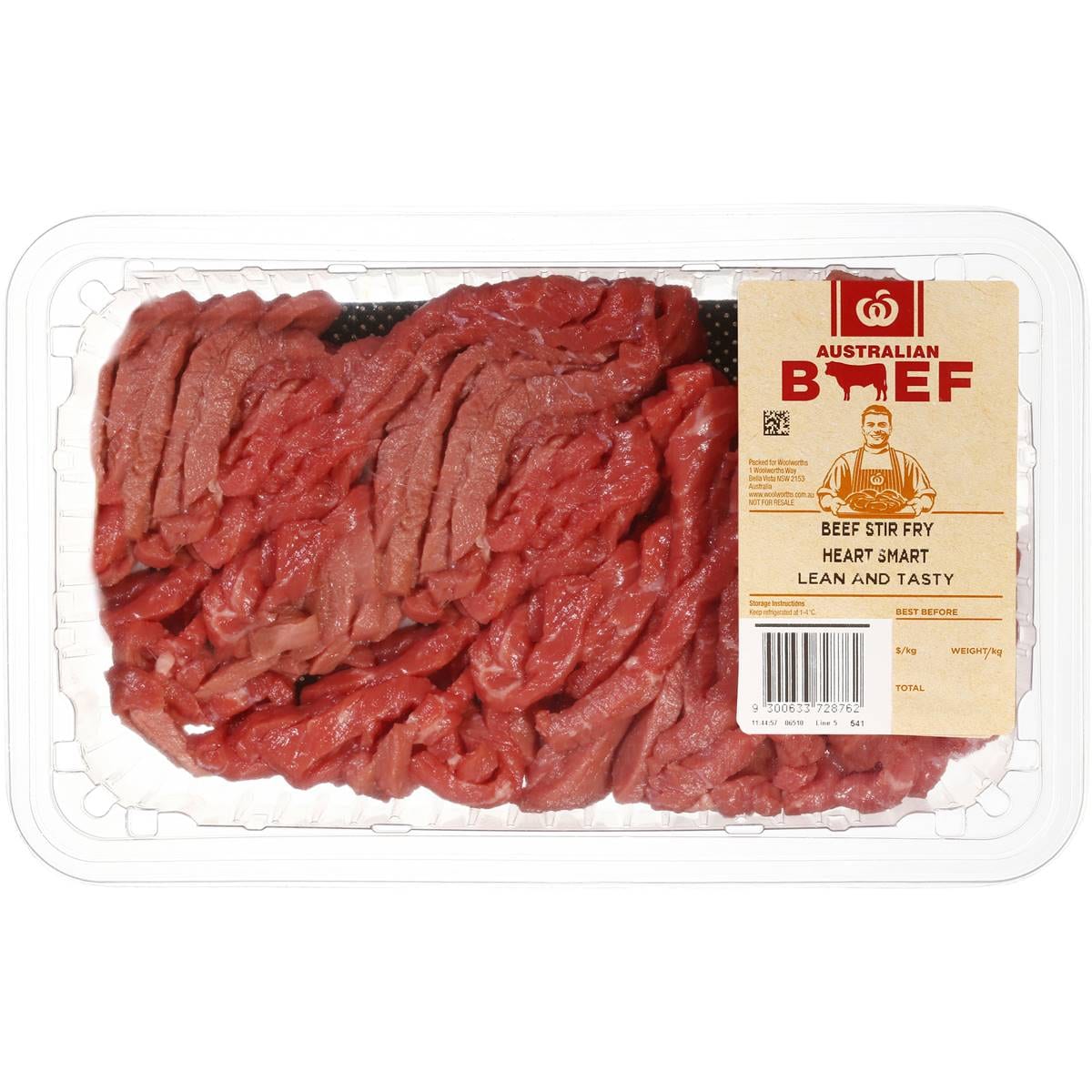 Woolworths Australian Stirfry Beef Heart Smart 500g Woolworths