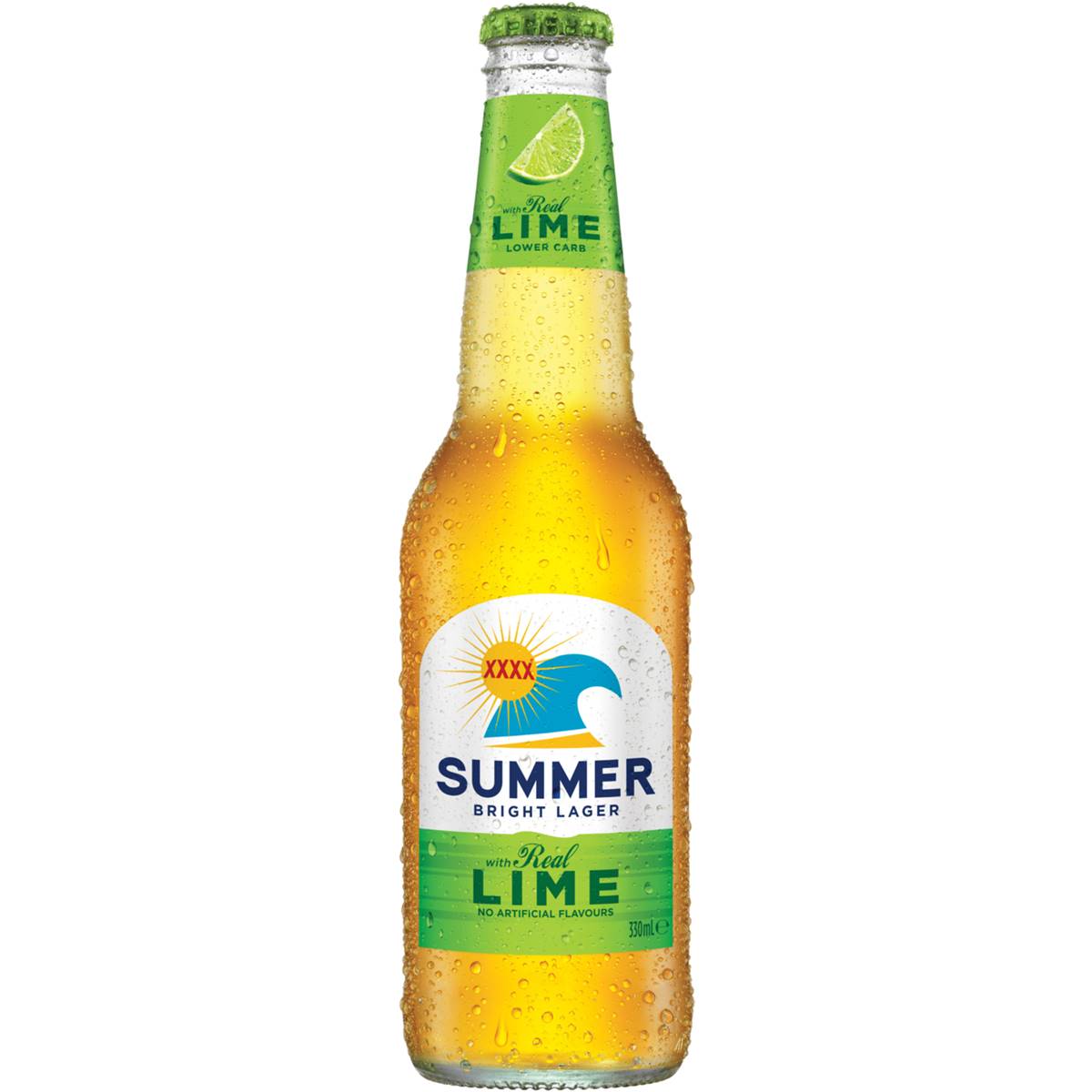 Calories in XXXX Summer Bright Ale With Lime Bottle