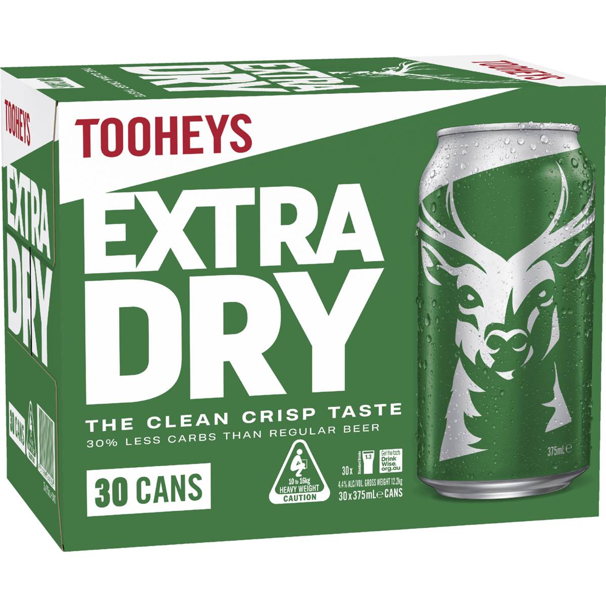 Calories in Tooheys Extra Dry Lager Can