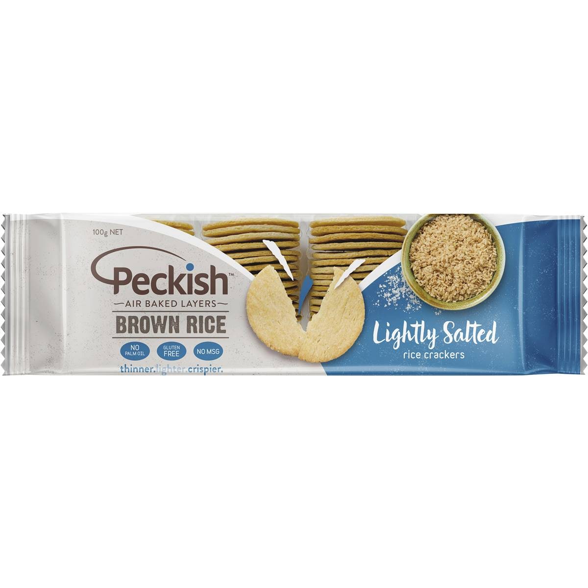 Calories in Peckish Brown Rice Cracker Lightly Salted calcount