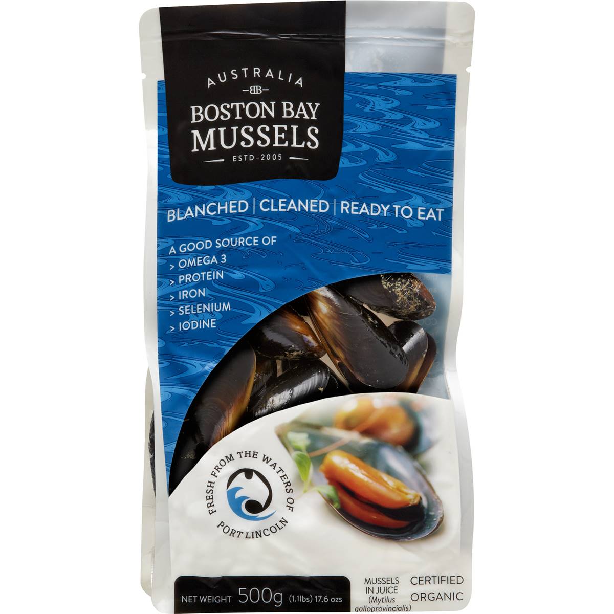 Calories in Boston Bay Mussels Cooked calcount