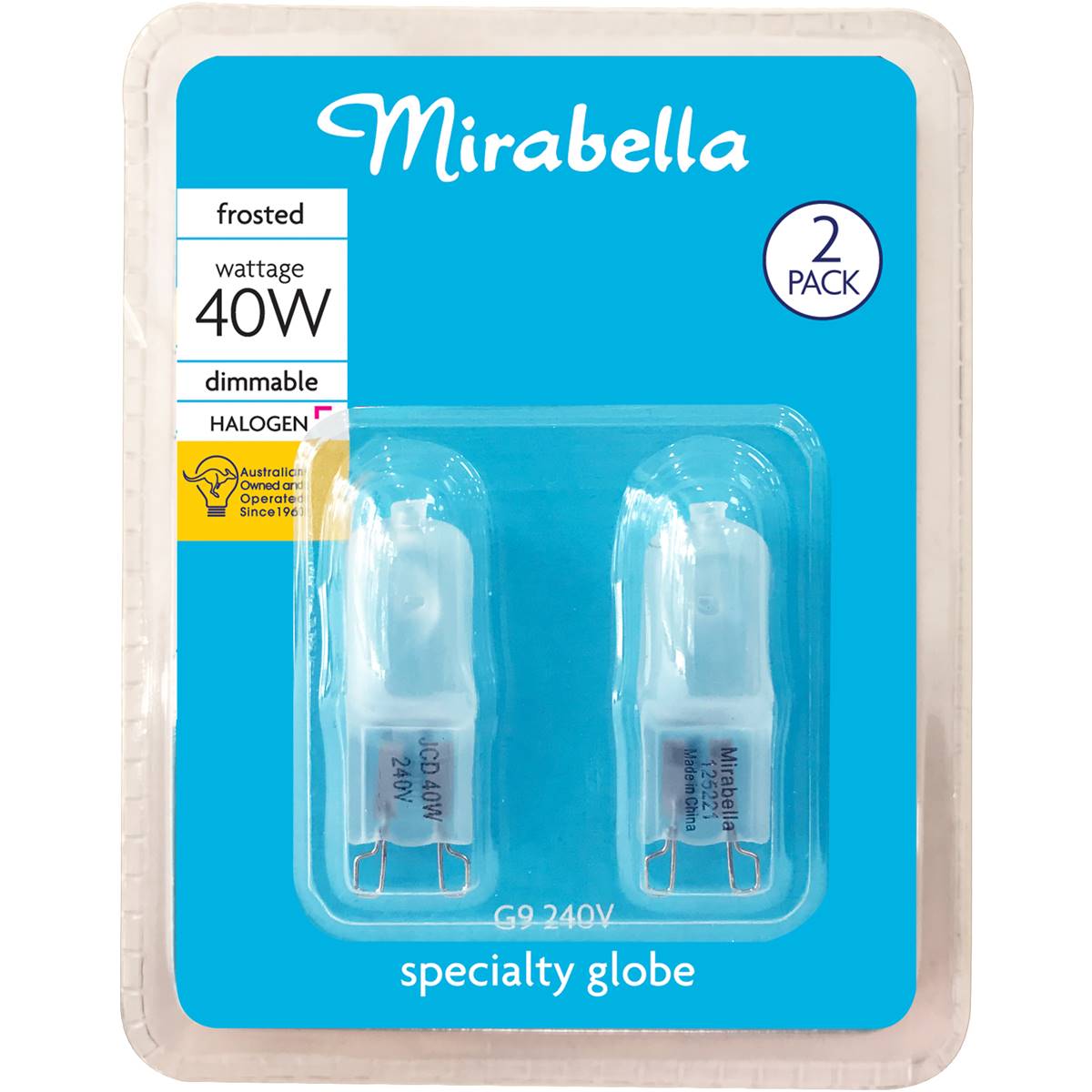 Mirabella 40W Dimmable Halogen Specialty Globe