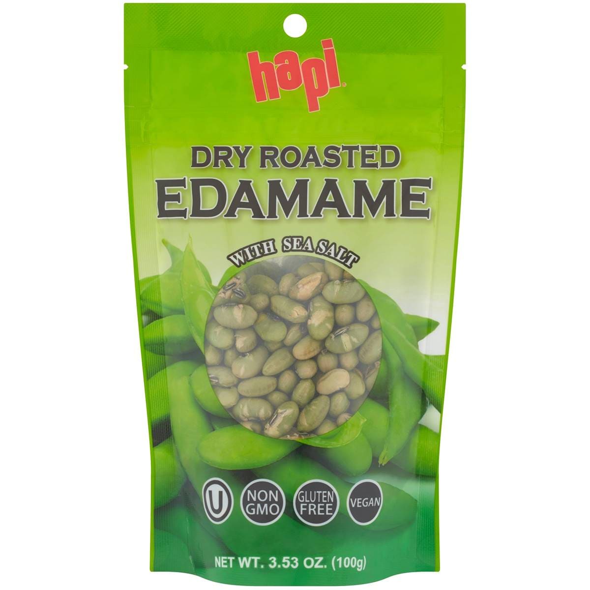 Calories in Hapi Dry Roasted Edamame calcount