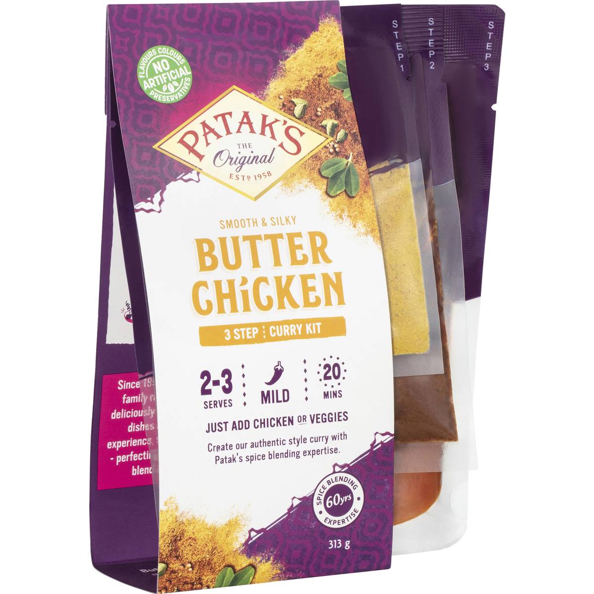 164 calories in Patak's Butter Chicken Curry Kit (100g) calcount