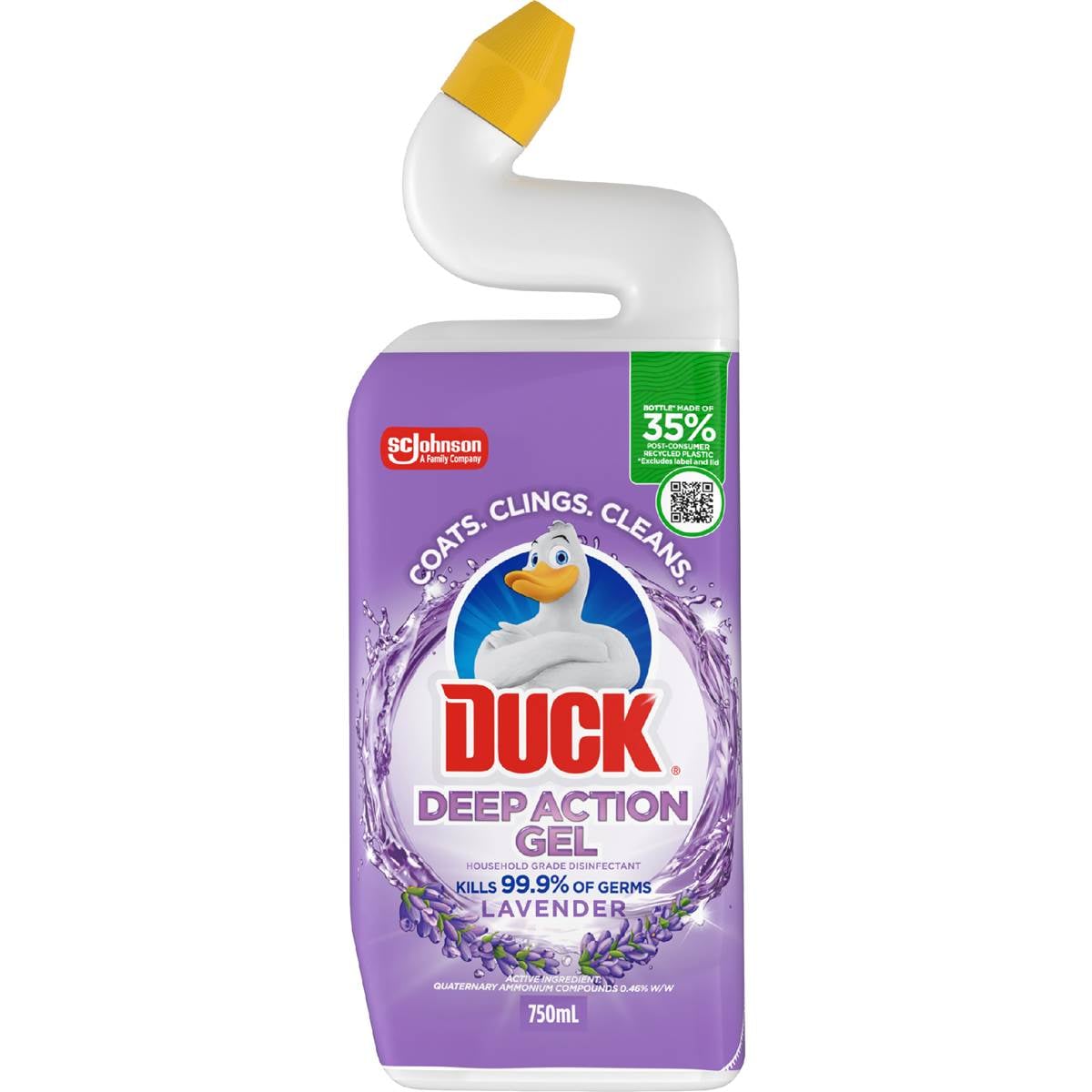 Duck Deep Action Gel Toilet Cleaner Lavender 750mL