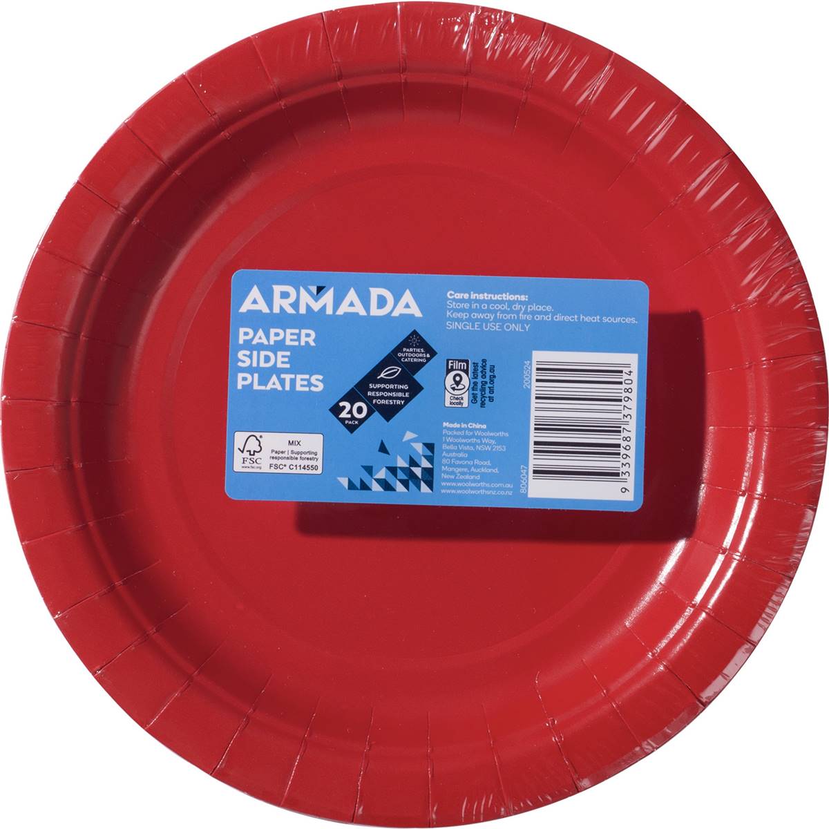Armada Paper Side Plates Coloured Assorted
