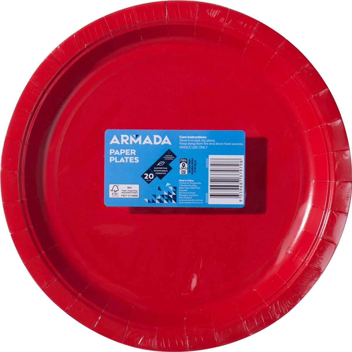 Armada Paper Plates Coloured Assorted