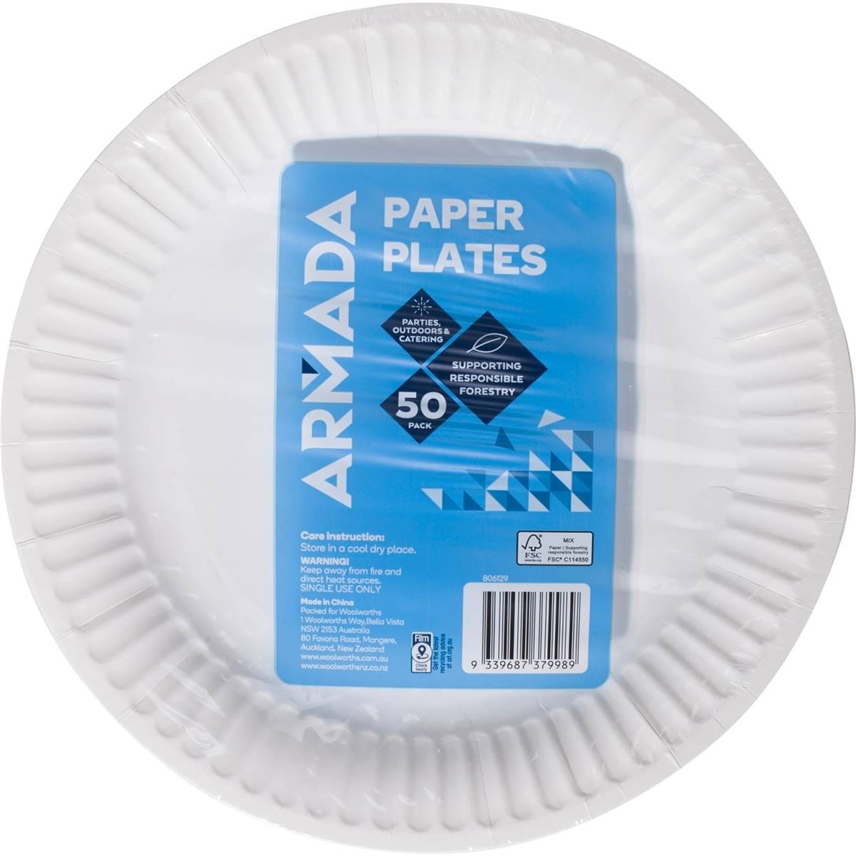 Armada Paper Plates White