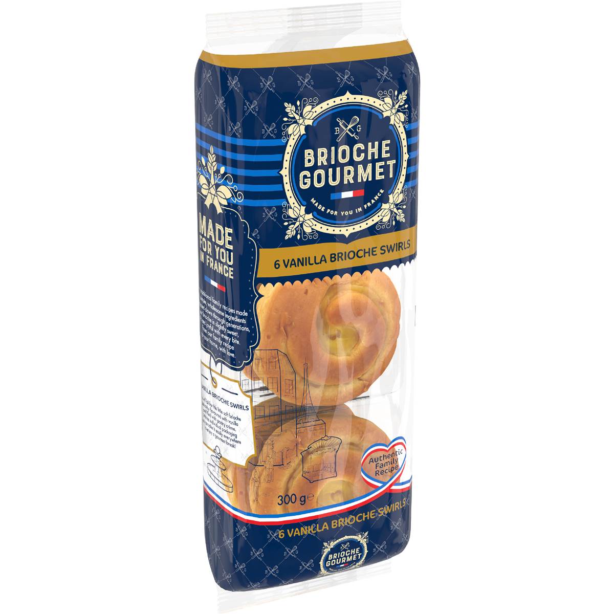 Brioche Gourmet Swirls With Vanilla Crème
