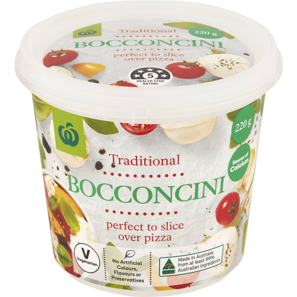 Calories in Woolworths Traditional Bocconcini