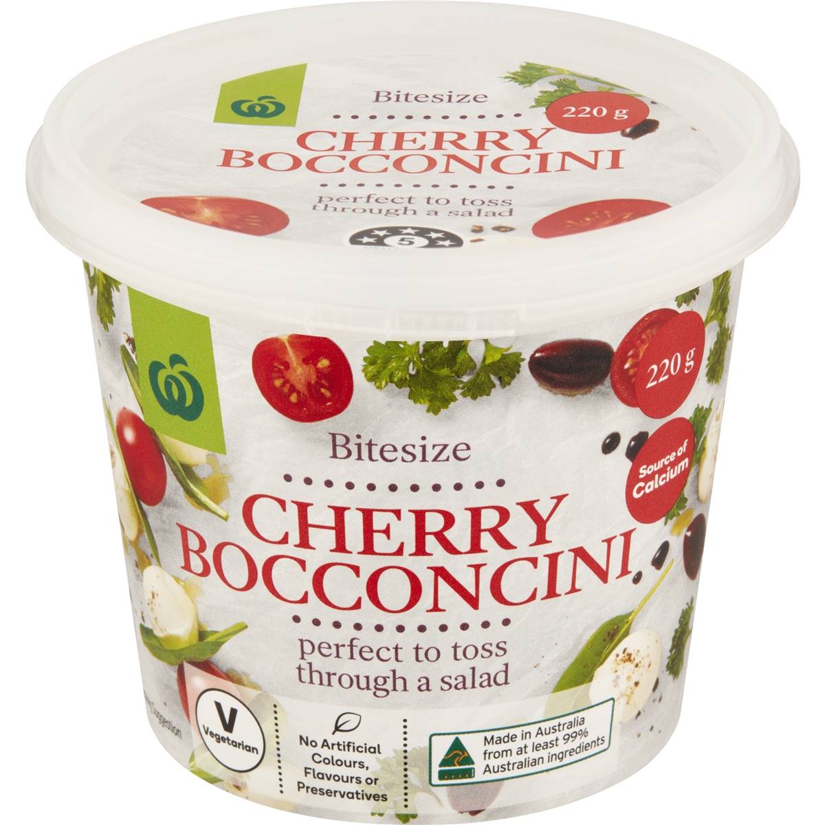 Calories in Woolworths Cherry Bocconcini