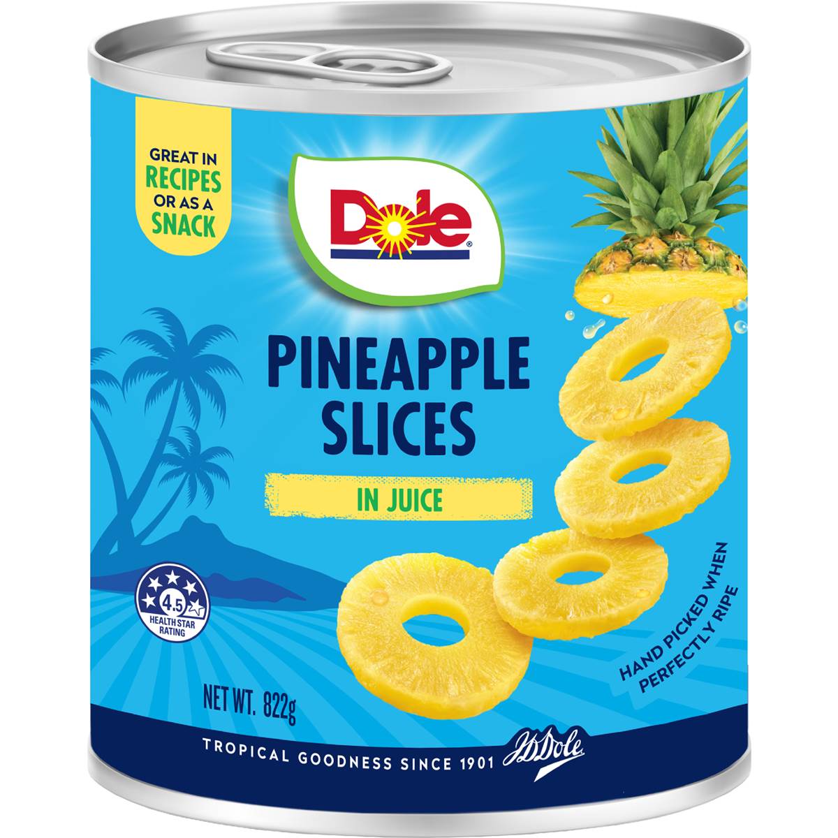 Calories in Dole Premium Pineapple Slices In Syrup Calorie Counter