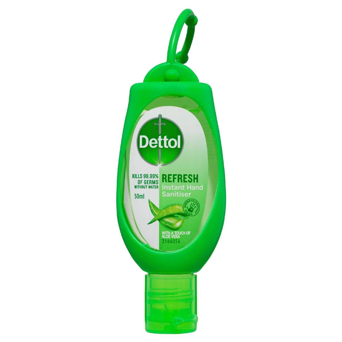 Dettol Instant Hand Sanitiser Refresh With Aloe Vera Clip On